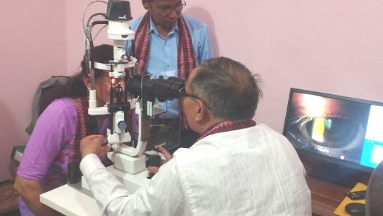 दार्चुलाको गोकुलेश्वरमा खोलिएको गेटा आँखा अस्पतालको २३ औं आँखा उपचार केन्द्र ।