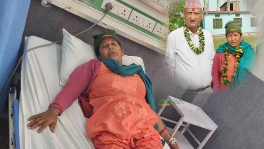 मुटुरोगबाट थलिएकी कैलालीको गोदावरीकी कमला गंगालालमा भर्ना