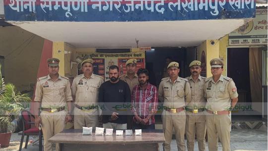 आधा किलो ब्राउन सुगर सहित पक्राउ