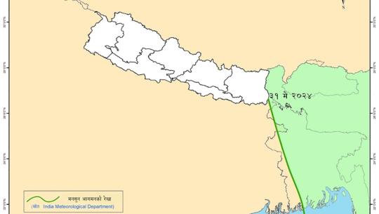 नेपालमा मनसुन भित्रन अझै केही दिन लाग्ने 