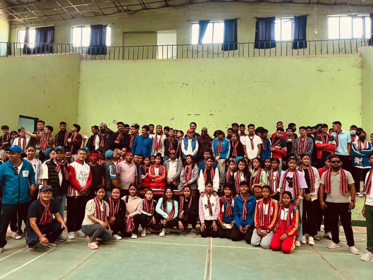 चितवनमा हुने अन्तरप्रदेशीय खेलकुद प्रतियोगिताका खेलाडि प्रस्थान