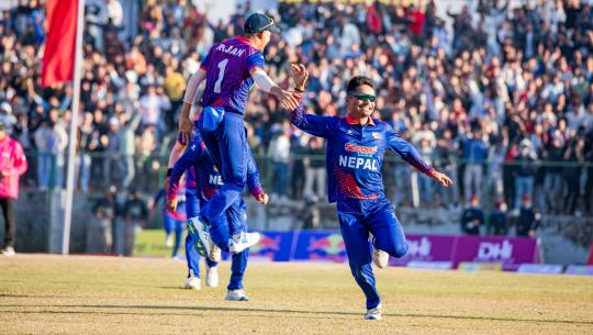 क्यानडाविरुद्धको शृङला क्लीन स्वीप, 9 विकेटले नेपालकाे जीत