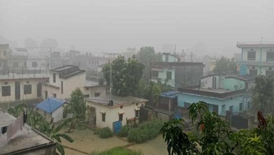 धनगढीमा भारी वर्षा