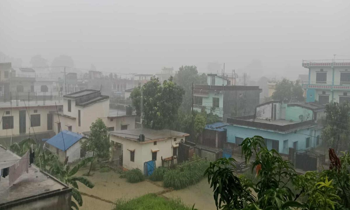 धनगढीमा भारी वर्षा